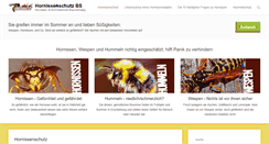 Desktop Screenshot of hornissenschutz-bs.de
